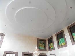 Четырехуровневый натяжной потолок в Диагностическом центре ул.Коханского 6
